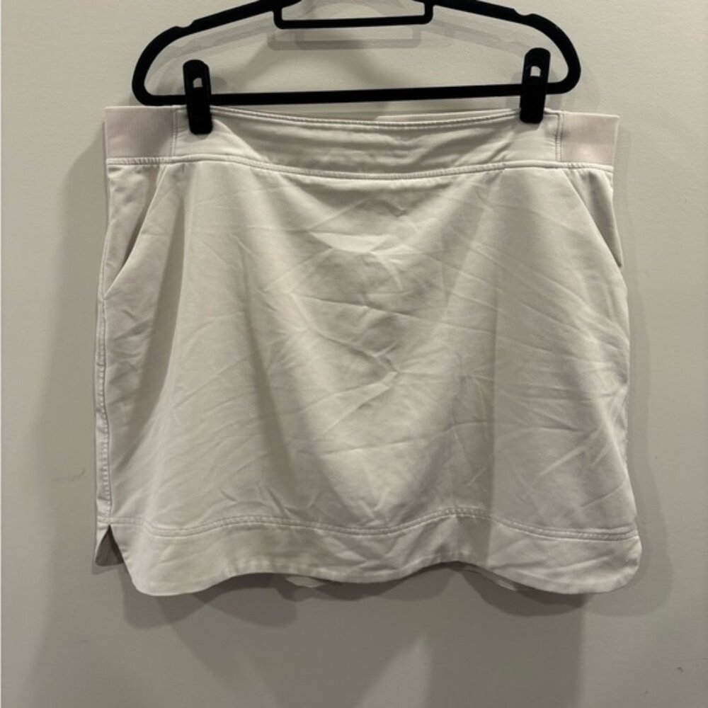 Cream Athletic Skirt